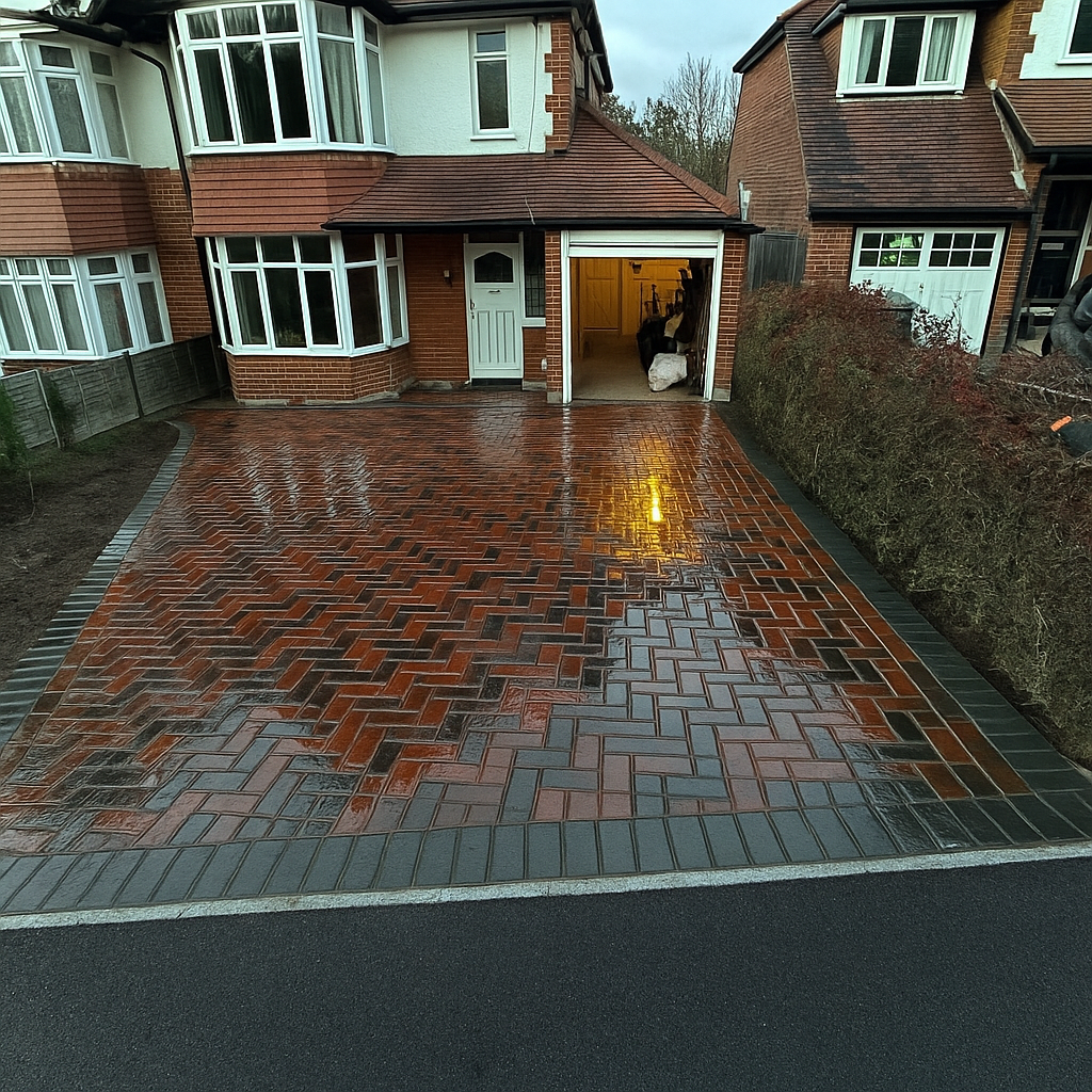 Block Paved Driveway in Calcot