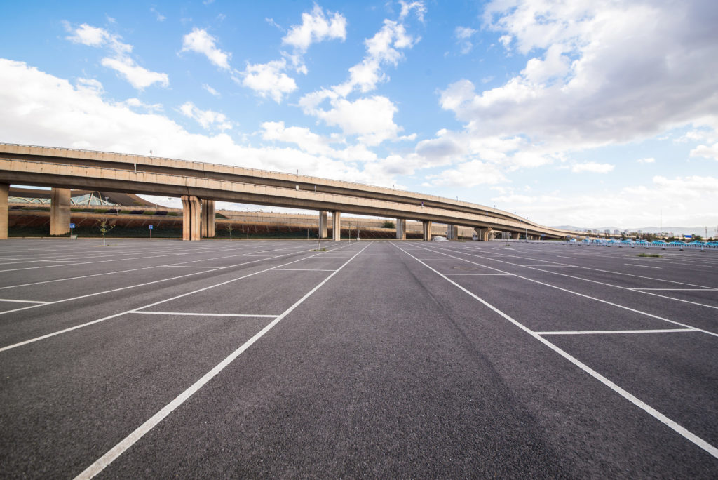 Completed commercial car park surfacing